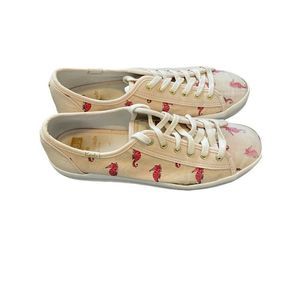 Kate Spade ♠️ RARE Keds X Seahorse Distressed Blush Nude Sneakers Shoes Flats